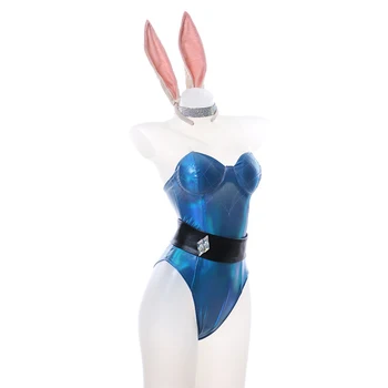 LOL Den Ni-Halet Fox Ahri Cosplay Kostume LOL KDA Bunny Girl Sexede Piger Dress Jumpsuits Udstyr Halloween, Karneval, der Passer