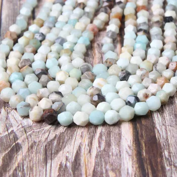 Lanli mode smykker naturlige perle universal skære sten perle 8mm DIY armbånd, halskæde og tilbehør