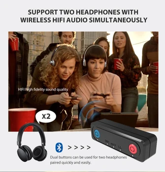 Lav Latency Bluetooth-kompatible 5.0 Sender Til Nintendo Skifte Wireless Audio Adapter Til at Skifte Lite PS5 PS4 Tilbehør