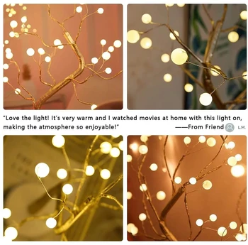 Led-Fe Nat Lys LED juletræ Nat Lampe, Batteri, USB Drevet Bedside-Undersøgelse Lampe For Værelset, Fjernsyn Ferie Belysning, Indretning