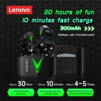 Lenovo sandt wirless hovedtelefoner In-ear Bluetooth-5.0 hovedtelefoner Stereo Headset gamer Mini Ørestykke Øretelefoner Sports-gratis fragt