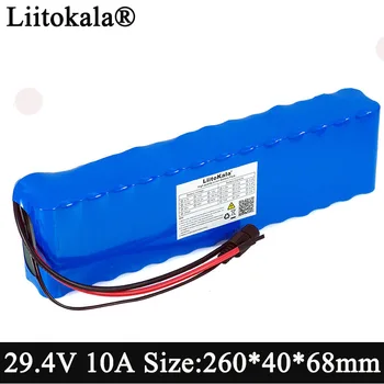 Liitokala 24V 10ah 18650 Batteri 29.4 V 10000mAh El-Cykel knallert /el/lithium-ion-batteri +BMS beskyttelse