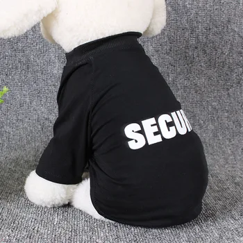 Lille Hund T-Shirts, Sommer Hvalp Tøj Mops Udskrivning SIKKERHED Shirt franske Teddy Poodie Bulldog Bomuld T-Shirt Para Perro