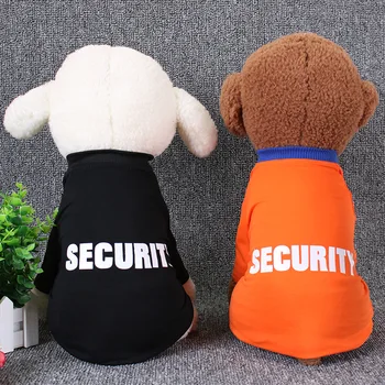 Lille Hund T-Shirts, Sommer Hvalp Tøj Mops Udskrivning SIKKERHED Shirt franske Teddy Poodie Bulldog Bomuld T-Shirt Para Perro