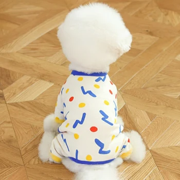 Lille Hund Tøj Buksedragt Pyjamas Yorkshire maltesiske Pommerske Puddel Bichon Hund Tøj Nattøj Shirt Pey Overalls Outfit