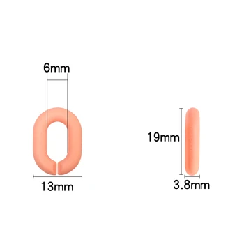 Linsoir 50stk/masse Akryl Ovale Ringe Spænde Beaded kæde Kæder Clips til gør det selv Smykker at Gøre Håndværk Kæde Dekoration af Forbrugsstoffer