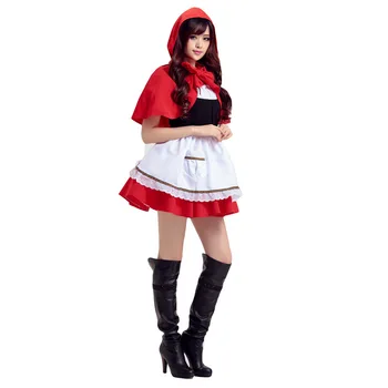 Little Red Riding Hood Cosplay Kostume Halloween Kostume Jul Kostume Japansk Jul Kostume Kroppen Passer