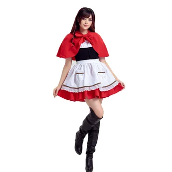Little Red Riding Hood Cosplay Kostume Halloween Kostume Jul Kostume Japansk Jul Kostume Kroppen Passer