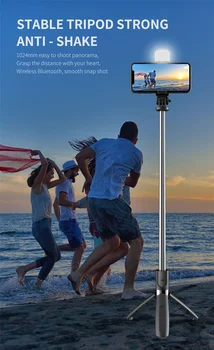 Live Video Selfie Holde Stand For Samsung i Telefonen Huawei Xiaomi Mobiltelefon-Gulvtæppe live Broadcast Stå