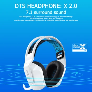 Logitech G733 KDA limited edition Wireless Gaming Headset DTS-X2.0 7,1 Surround Sound LIGHTSPEED Genopladelige Hovedtelefoner w/MIC