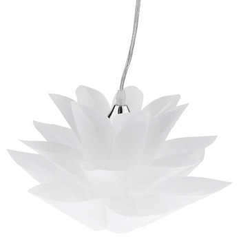 Lotus Lysekrone Pendel Loft Lampe Nuancer Hængende Lamper Hvid Lampeskærm