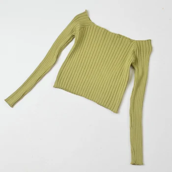 Lucyever 2021 Nye Sommer Solid Slash Neck Knit Sweater Kvinder langærmet Slim-fit Pullovere Kvinde Sexet Efteråret koreanske Jumpere