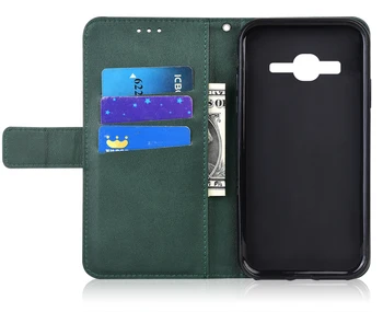 Luksus Flip Wallet Læder taske til Samsung Galaxy J3 2016 J310 J320F SM-320F Magnetisk Bog Beskytte telefonen bagsiden