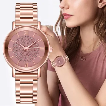 Luksus Kvinder Ure Mekaniske Ure Vintage Rustfrit Stål Urskive Casual Bracel Se Enkelhed Elegante Armbåndsure Reloj Mujer