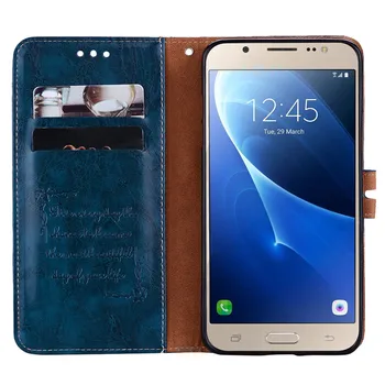 Luksus Læder Flip taske Til Samsung Galaxy J5 2016 J510 J510F Magnetisk Bog taske Til Samsung J5 2016 Telefonen Tilfælde Galaxy J5 2016