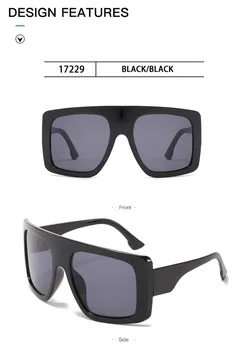 Luksus Sort Oversize Goggle Solbriller Kvinder Y2k Steam Punk Sol Briller Vintage Holiday Beach Eyewear Briller Gafas De Sol