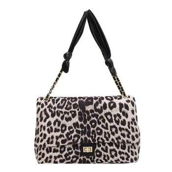 Luksus brand designer handbags store kapacitet, en-skulder, underarm leopard taske nye retro tasker tote tasker til kvinder rejser