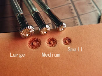 Læder-værktøj,DIY håndværk udskrivning af nye støbning type blomst i læder stempel