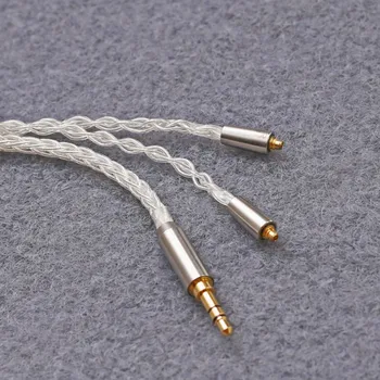 MMCX Hovedtelefon Kabel-8 tråde 3,5 mm Lige Stik Hovedtelefon Wire For SE215 SE315 SE425 SE535 SE846 Reservedele 1PC