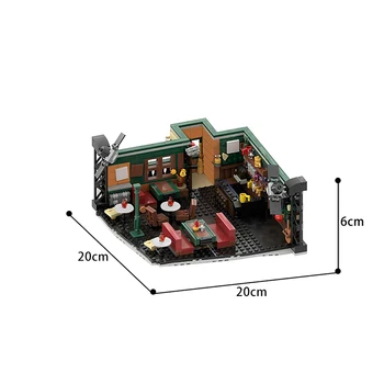 MOC Bar Model byggesten Kreative Bistro DIY Varme, Romantiske Hus Hjerne Spil DIY-Legetøj til Børn-års Fødselsdag Gaver 55544