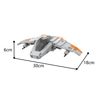 MOC Stjernede Space Wars V-Wing Airspeeder Fly High-tech Model byggesten Mursten Kid DIY-Toy Julegave Til Børn