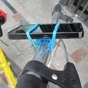 MTB Cykling Cykel Cykel Silikone Band Flash Lys Lommelygte Phone Strap Bindebånd Mount Holder Cykling Tilbehør bicicleta