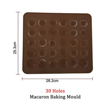 Macaron Silikone Bage-Mat Silikone Måtten Til Ovn Non-Stick Bagning Macaron Kage Pad Bageforme Wienerbrød Køkken Bagning Nye Værktøjer