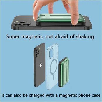 Magnetisk Trådløse Oplader Magsafing Power Bank For Magsafe PowerBank Oplader 10000mAh Ekstern Batteri Til iPhone12 Pro Mini Max