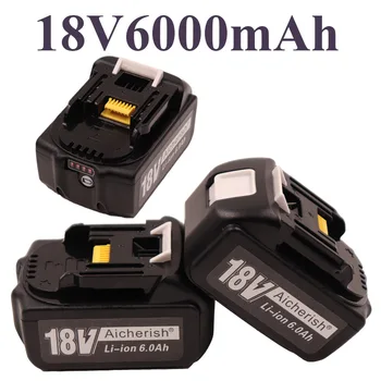 Makita 18V Batteri Elektrisk Boremaskine Af Genopladelige Li-Ion 6000mAh for BL1840 BL1850 BL1830 BL1860B LXT400 18650 Batterij