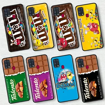 M&M ' s Chokolade, Nutella Flaske Mobiltelefon etui til Samsung Galaxy M31 Prime M30s M51 M31s M11 A7 A9 2018 M01 F41 Dække Coque