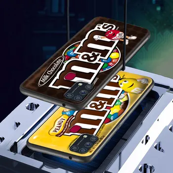 M&M ' s Chokolade, Nutella Flaske Mobiltelefon etui til Samsung Galaxy M31 Prime M30s M51 M31s M11 A7 A9 2018 M01 F41 Dække Coque