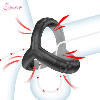 Mandlige Penis Ring For Mænd Forsinke Ejakulation Stærkere Erektion Cocking Ringe Masturbating Sex Legetøj Til Mand Bøsse Voksen Ingen Vibrator