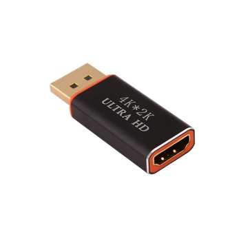 Mandlige og Kvindelige Adaptere 4K Ultra HD 3D Forgyldt Display Port til HDMI Konverter DP-til-HDMI Adapter .