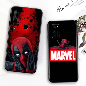 Marvel Deadpool Til Ære 8S 8C 8X 8A 8 7S 7C 7A ANTAL Prime Pro 2020 2019 Anti-fald Silikone Sort Telefonen Sag
