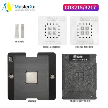 MasterXu Amaoe CD3215 CD3215C00 CD3217 CD3217B12 TPS65982 BGA Reball Kit 4in1 til Mac Pro Reparation Bundkort A2159 A1989 A1990 A17