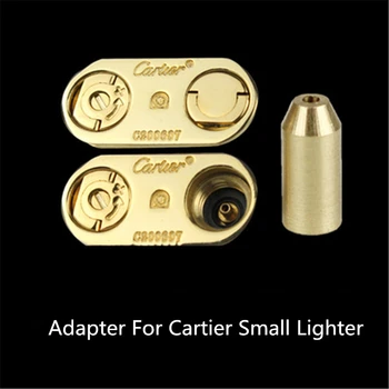 Messing Kobber Dyse Gas Fyldning Oppustelige Hoved For Cartier Lille Lighter Genanvendelige Refill Butan Gas Lighter Adapter Tilbehør
