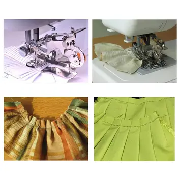 Metal Ruffler symaskine Trykfod til Husholdning, Syning Maskine, Sy-Redskaber Til Klud Tilbehør Stitcher DIY Kunsthåndværk