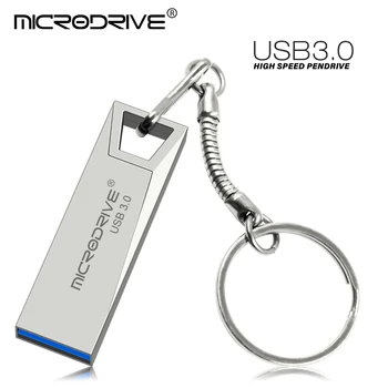 Metal-USB-Flash-Drev 3.0 pendrive 128GB 32GB, 64GB 16GB, 8GB flash-Hukommelse stick med høj hastighed, pen-drev, usb-stick cle usb 3.0