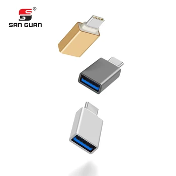 Metal boliger USB type C han til 3.0 USB-kvindelige OTG-adapteren omformer til Flash-Drev Mus
