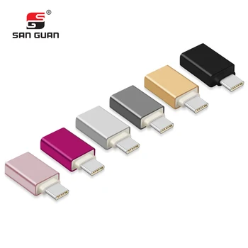 Metal boliger USB type C han til 3.0 USB-kvindelige OTG-adapteren omformer til Flash-Drev Mus