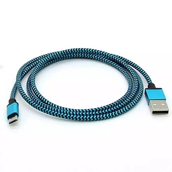 Micro-USB-Kabel-Nylon Slange Væver Opladning Data Sync Kabel til Samsung A5 J7 S7 S6 Huawei Xiaomi Sony Oplader Ledning 1/2/