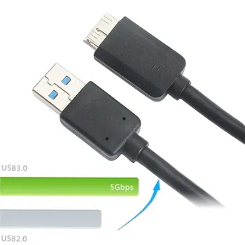 Micro USB3.0 Data Sync Oplader Kabel 45CM USB 3.0-MicroUSB Kabel til HD-PC USB Mobile Harddisk Tilslutning Line
