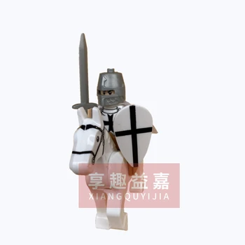 Middelalderen Rom Gyldne Ridder Hawk Slottet kong knights kompatibel Blue lion byggesten Dragon knight Legetøj For Børn