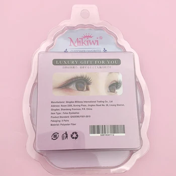 Mikiwi 4Pairs/Max Håndlavet Falske Øjenvipper Naturlige Daglige Makeup Gennemsigtig Stamceller Vipper Naturlige Klare Band Vipper