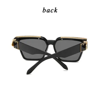 Millionaire Solbriller Mode Vintage Luksus-Pladsen Millionær Briller Tidevandet Stor Ramme Oculos De Sol Masculino Vogue Nuancer
