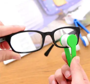 Mini Bærbare Briller Rengøring Rub Husstand Rengøring Af Værktøj Microfiber Briller Renere Brillerne Børste Rengøring Af Pensler
