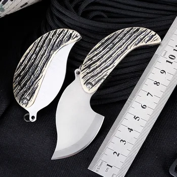 Mini Bærbare Gave Kniv Frugt Blad Kniv Udendørs Multifunktionelle Folde Kniv Nøglering