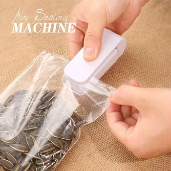 Mini Forsegling Maskine Plast Pakke Opbevaringspose Bærbare Husstand Rejse Håndtrykket Varme Sealer