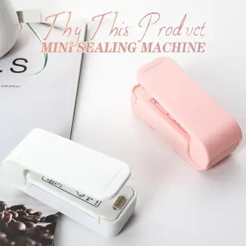 Mini Forsegling Maskine Plast Pakke Opbevaringspose Bærbare Husstand Rejse Håndtrykket Varme Sealer