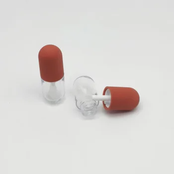 Mini-Kapsel Rør Gennemsigtige Gloss Lip Rør Røde Rør, Flasker Værktøjer Glasur Genopfyldning Læbe Flaske Genpåfyldelig Flaske Container